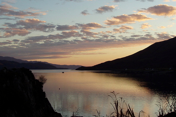 sound of sleat at sunset