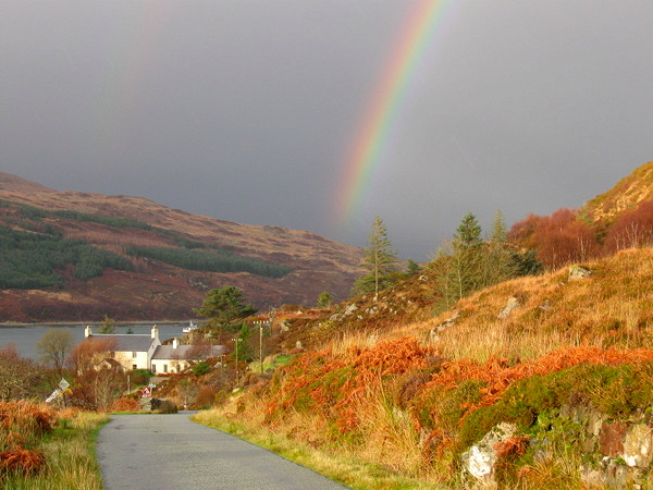 rainbow over ferryhouse